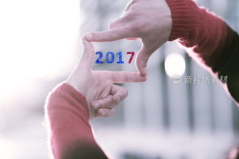 构图框架捕捉新的2017年