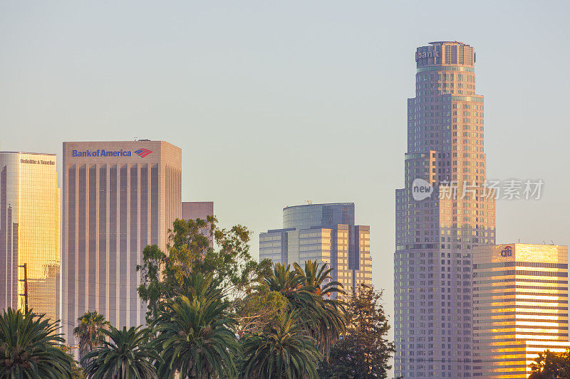 全景照片的市中心洛杉矶加利福尼亚