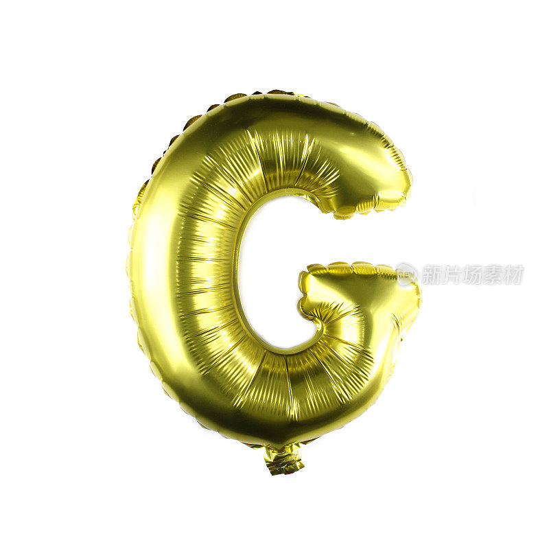 金色气球字母G