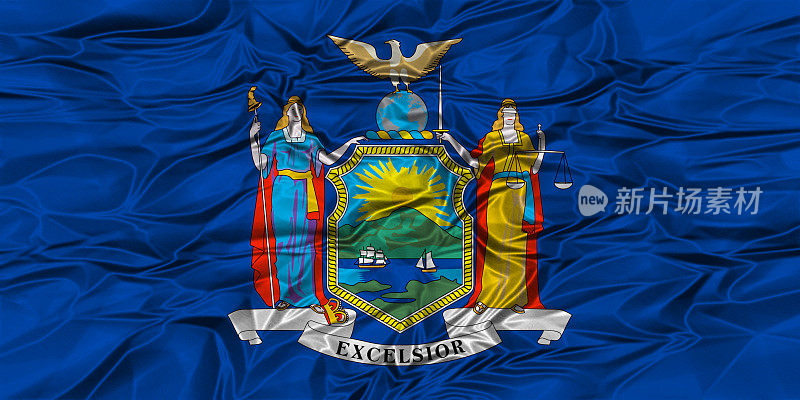 美国纽约州的国旗