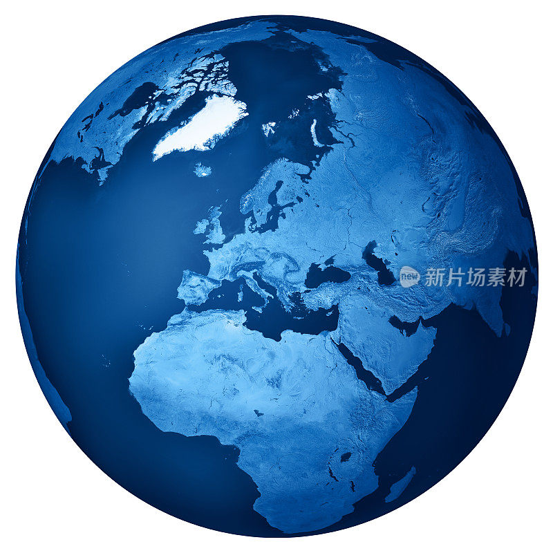 欧洲蓝色星球地球孤立