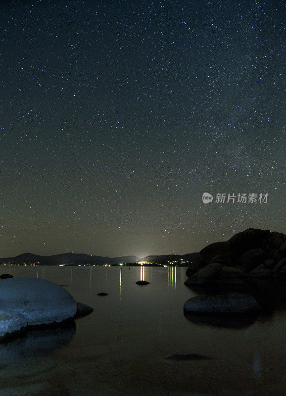 星光熠熠的太浩湖