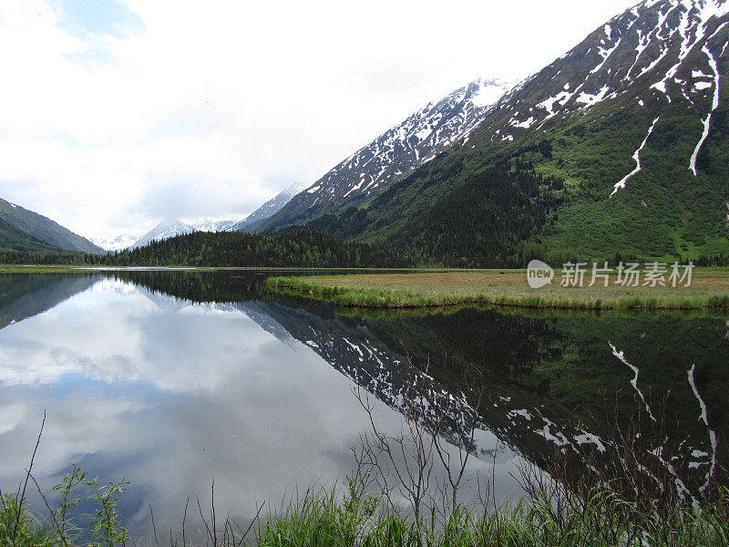 山脉的倒影-基奈峡湾国家公园