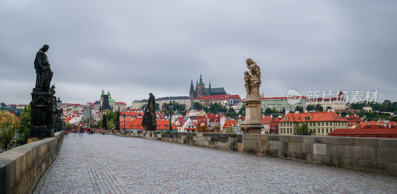布拉格的城市景观，捷克共和国