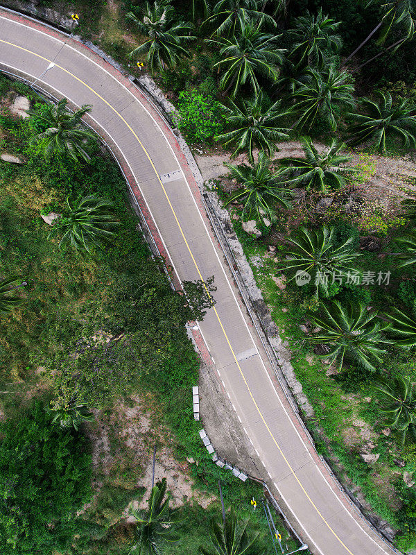 泰国的蜿蜒道路