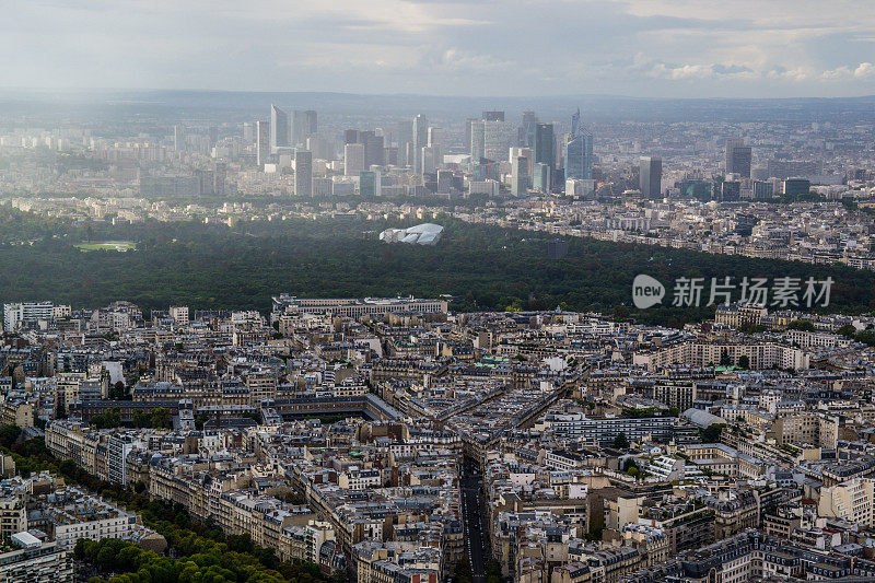 巴黎的鸟瞰图