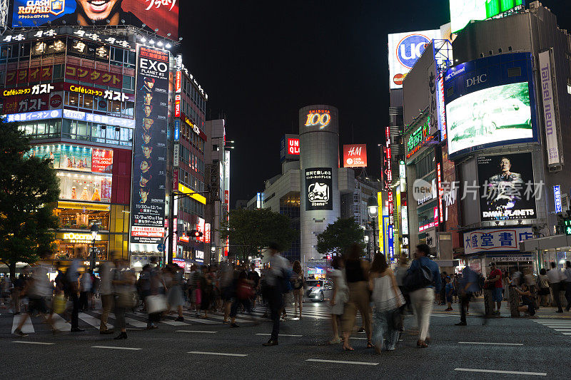 日本东京涩谷十字路口