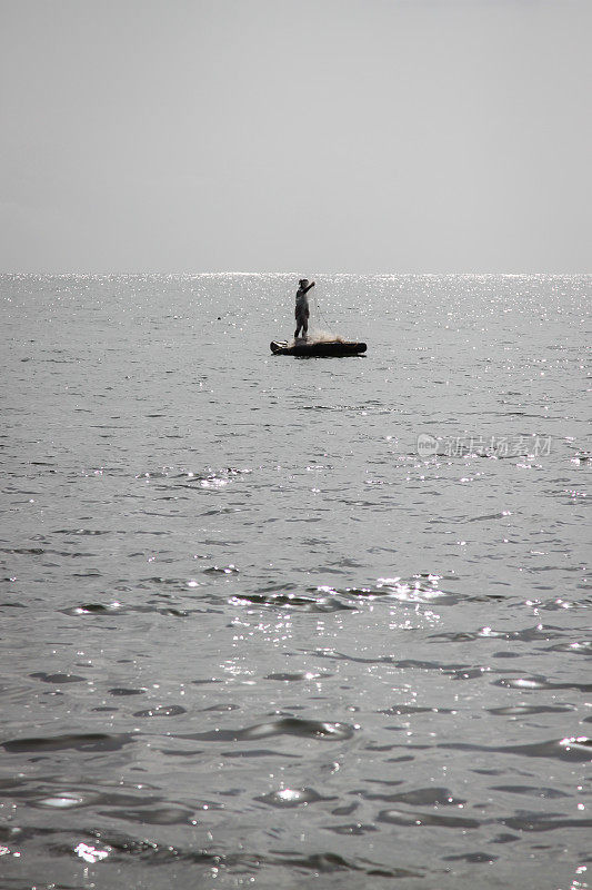 喀拉拉邦的当地渔民