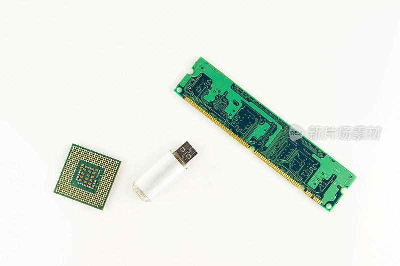 计算机处理器、RAM芯片和便携式记忆棒