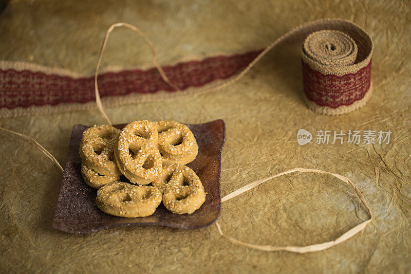 芝麻椒盐卷饼