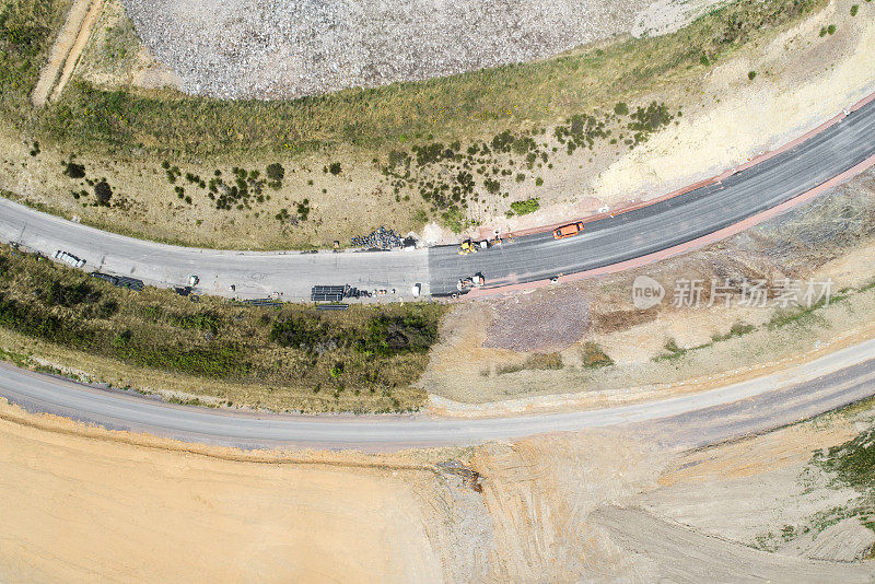 联邦公路的建筑工地