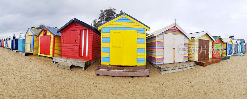 澳大利亚布莱顿海滩景观