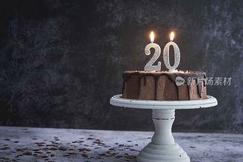 20岁生日蛋糕