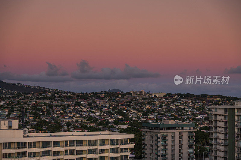 威基基海滩日出