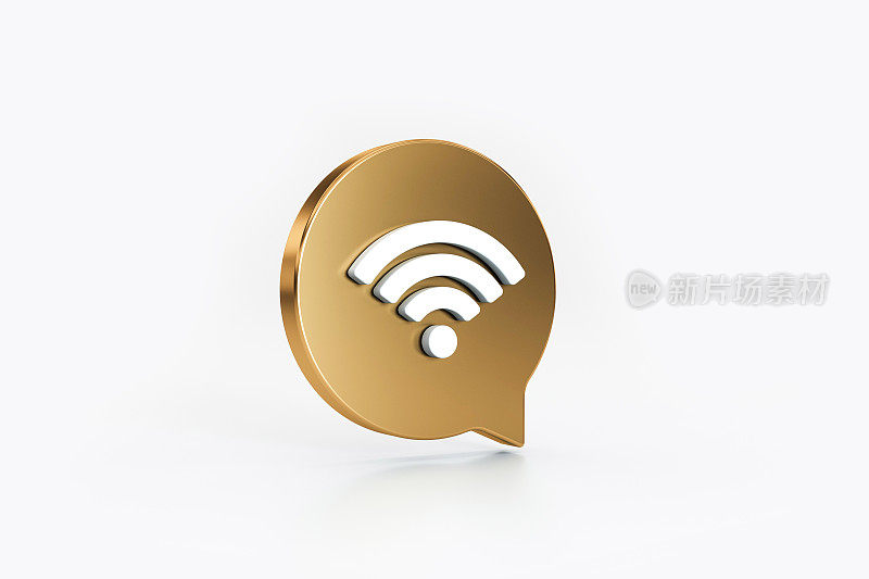 网站wifi图标或技术无线互联网网络通信计算机信号符号符号与语音气泡