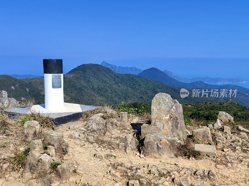 香港西贡东郊野公园大湛锦山的三角测量站