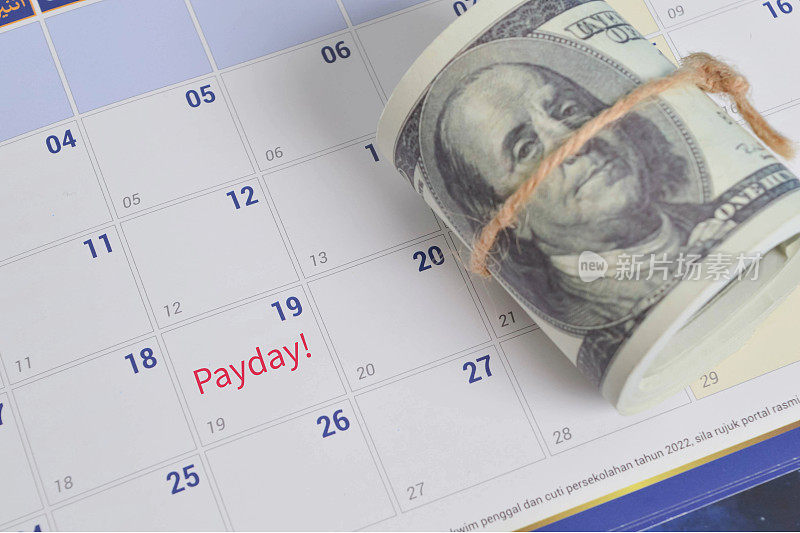 发薪日(Payday)是指雇员在一定时期内完成工作后，从雇主那里领取工资的日子