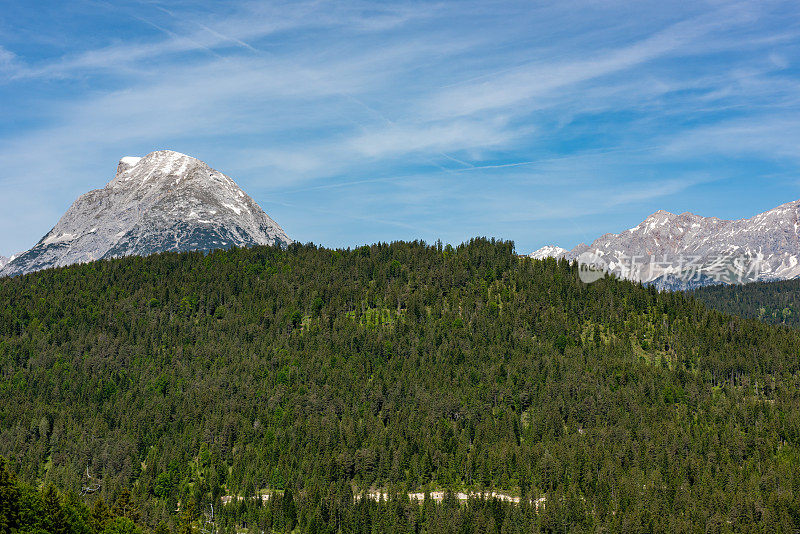 在奥地利的阿尔卑斯山脉