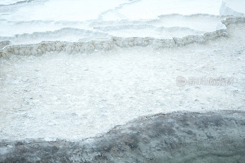 天然石灰华温泉池，Pamukkale，土耳其