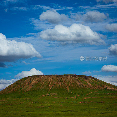 中国内蒙古乌兰哈达火山夏季