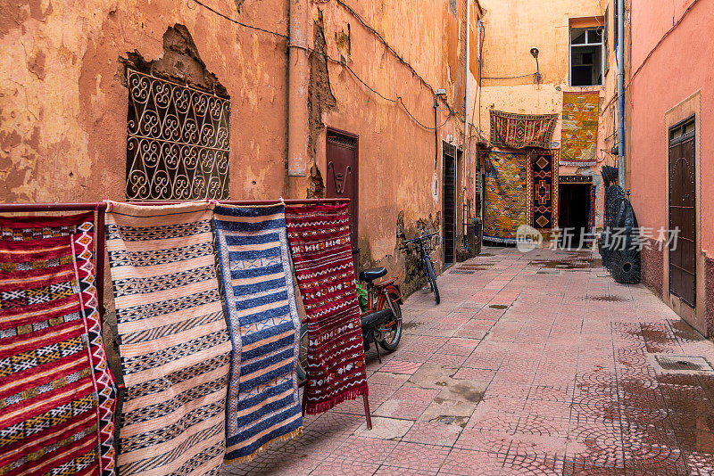摩洛哥马拉喀什的街景