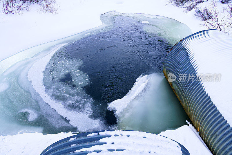 波纹排水管冬季冰雪管道