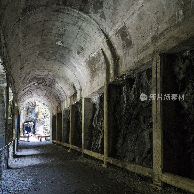 奥赛罗隧道4号隧道，位于加拿大不列颠哥伦比亚省的科基哈拉峡谷省级公园