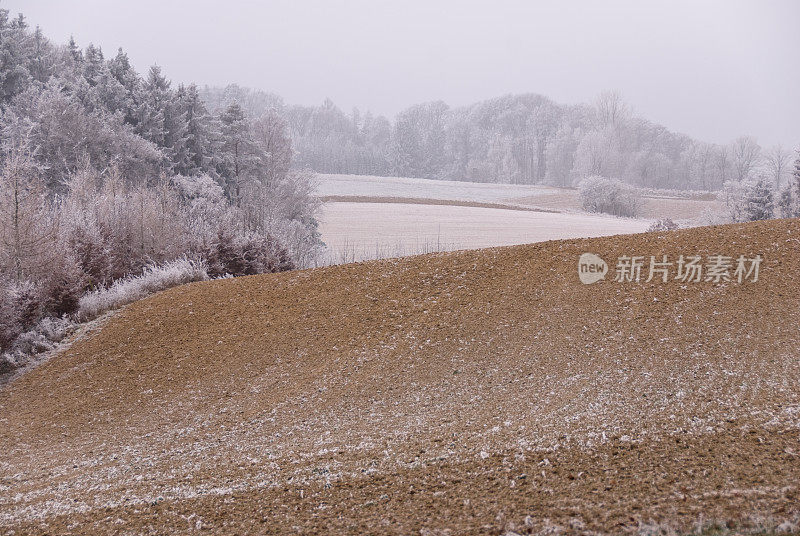 巴伐利亚的冬景