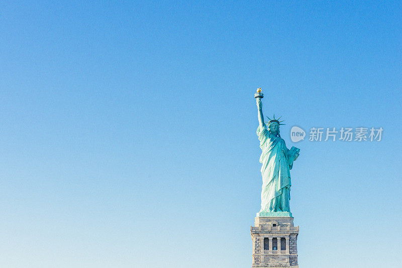 纽约自由女神像标志性地标美国旅游目的地