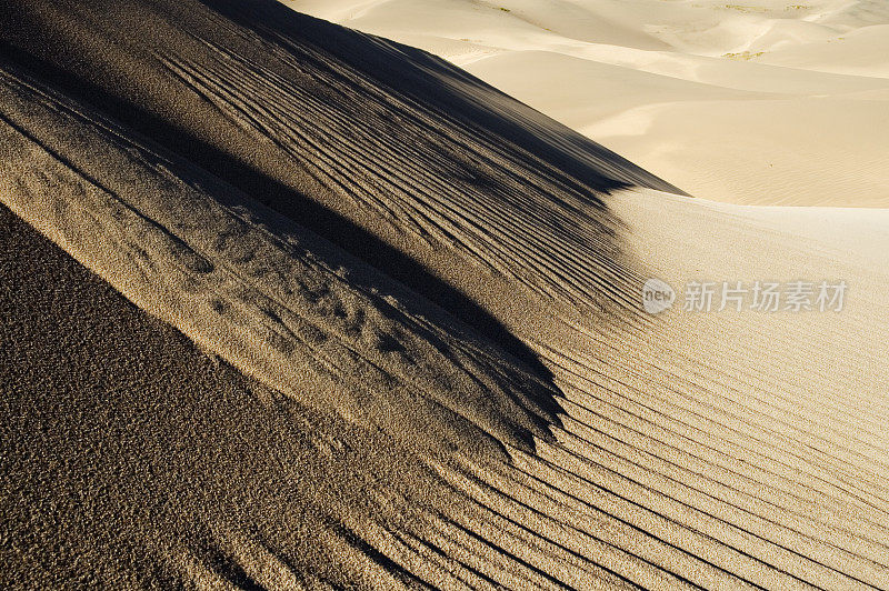 抽象沙景-沙滑坡