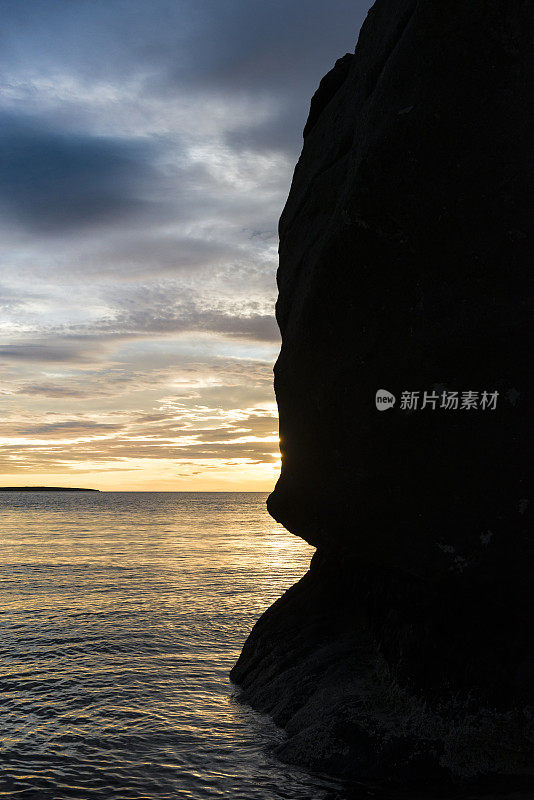 冰岛的午夜太阳