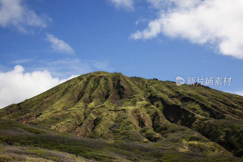 夏威夷瓦胡岛上的科科火山口