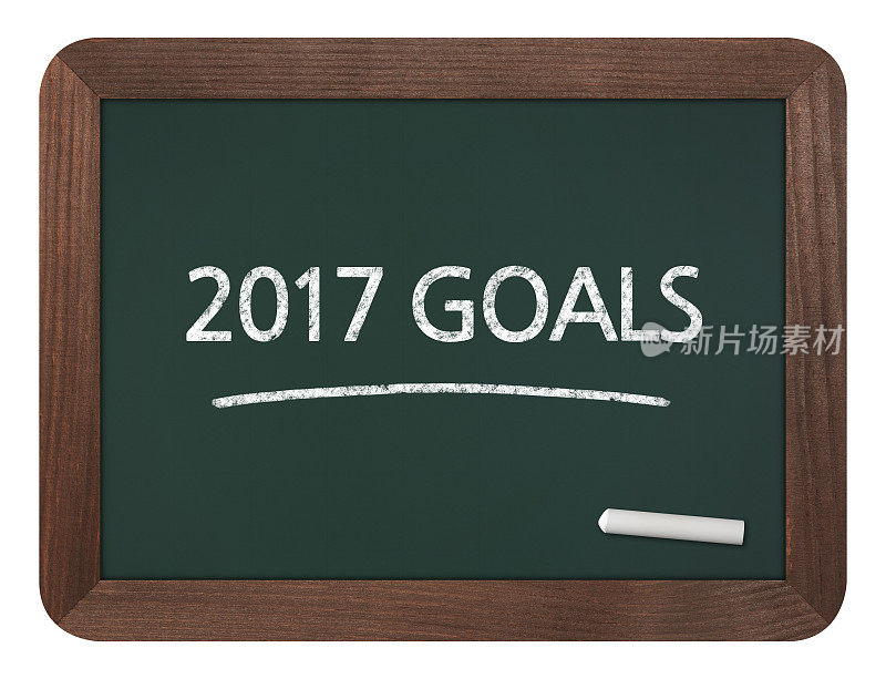 2017年目标-商业黑板背景