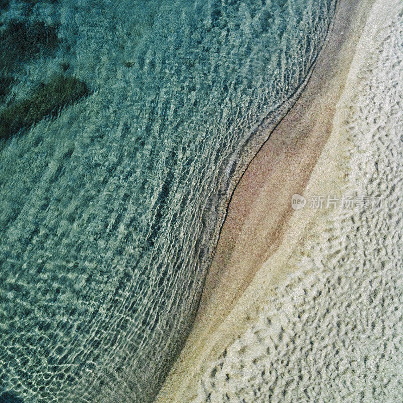 从上面的海滩