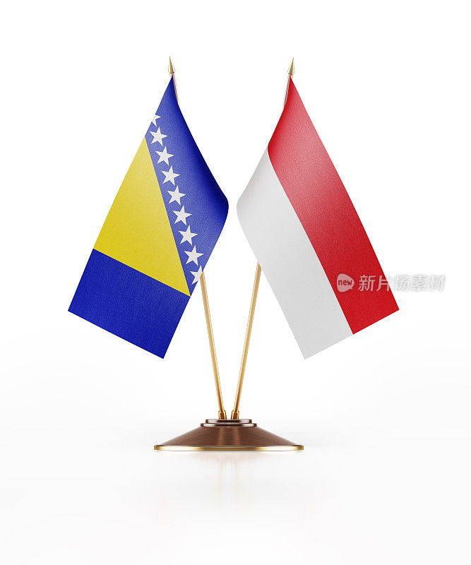 波斯尼亚-黑塞哥维那和摩纳哥的微型国旗