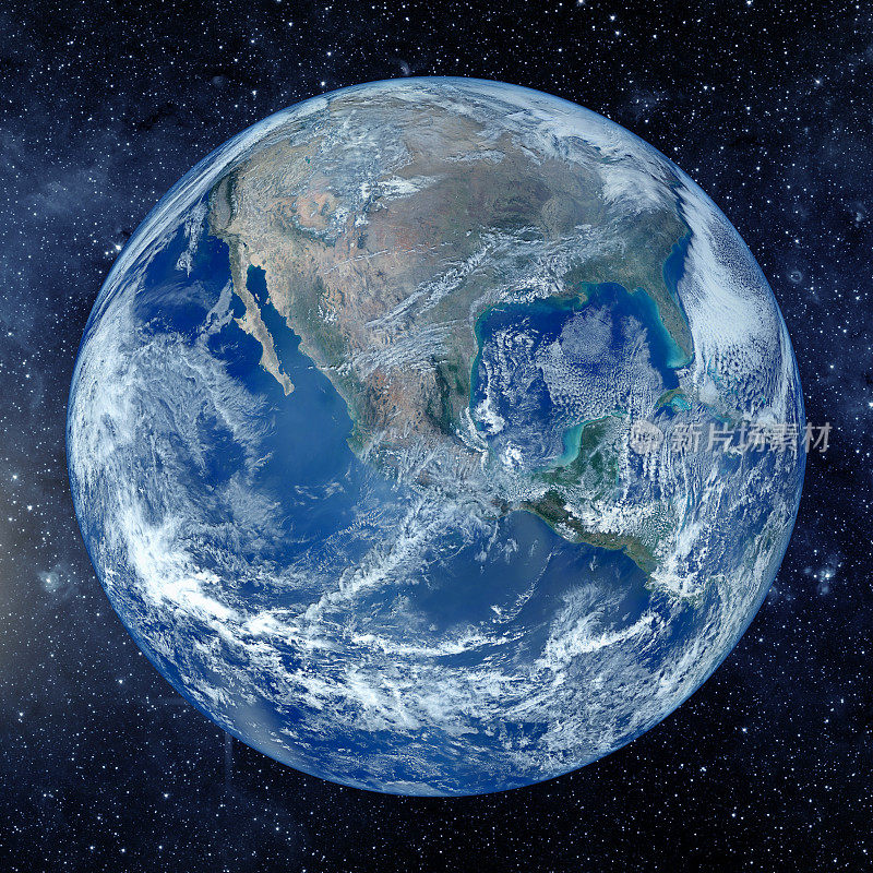 地球的星球。这张照片的元素是由美国宇航局提供的