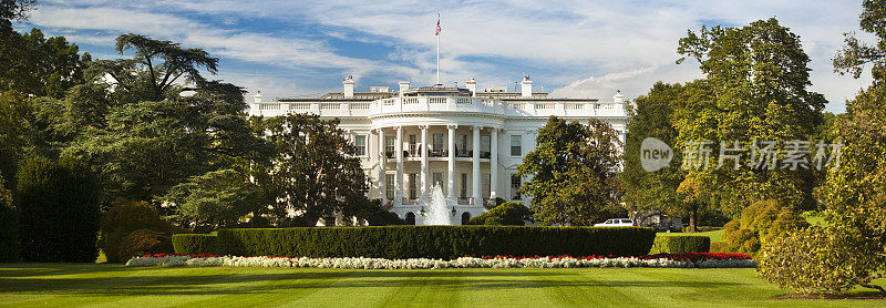 美国华盛顿特区白宫全景图