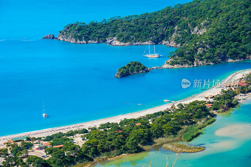 ?lüdeniz海滩，来自土耳其Fethiye。