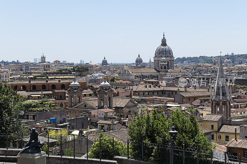 鸟瞰图的别墅波勒塞在罗马