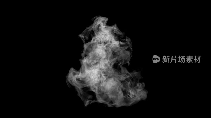 黑色背景上的烟雾概念设计