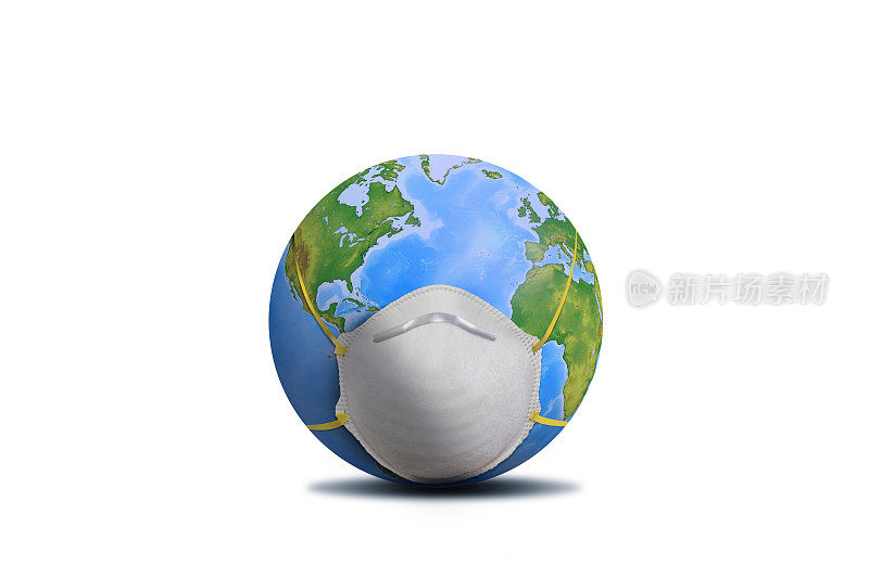 带着保护地球的面罩