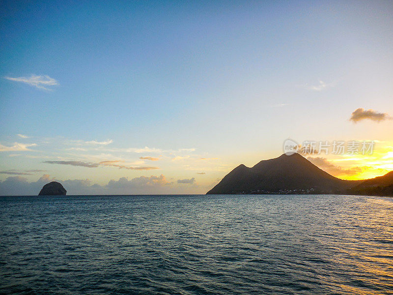 钻石海滩,马提尼克岛。