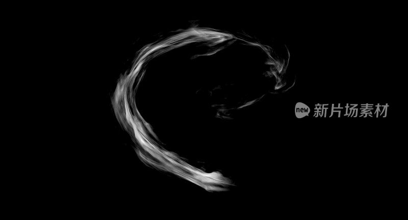 烟雾小径游戏FX设计在黑色的背景