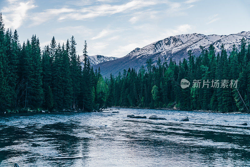 中国新疆喀纳斯的风景。