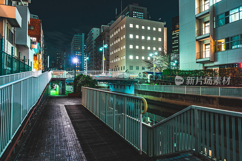 东京柴浦的夜景