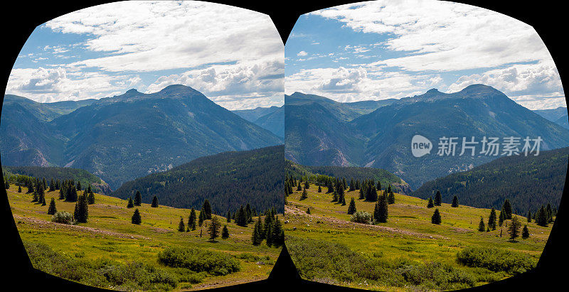 科罗拉多落基山脉立体虚拟现实