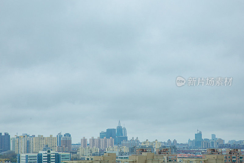 陆家嘴，浦东新区，上海城市天际线风景