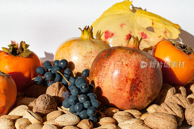 秋天季节性的水果