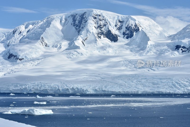 南极冰川和山脉