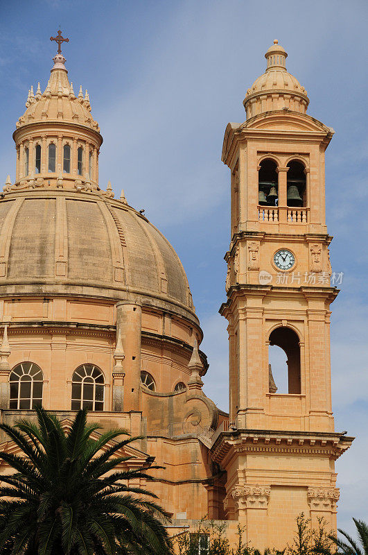 西乌基亚教堂，戈佐，马耳他群岛。
